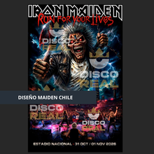Cargar imagen en el visor de la galería, POLERA IRON MAIDEN - COMUNIDAD MAIDEN CHILE (MODELO 1)