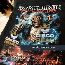 Cargar imagen en el visor de la galería, POLERA IRON MAIDEN - COMUNIDAD MAIDEN CHILE (MODELO 1)