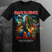 Cargar imagen en el visor de la galería, POLERA IRON MAIDEN - RUN FOR YOUR LIVES WORLD TOUR 2025 - 2026 (MODELO 3)