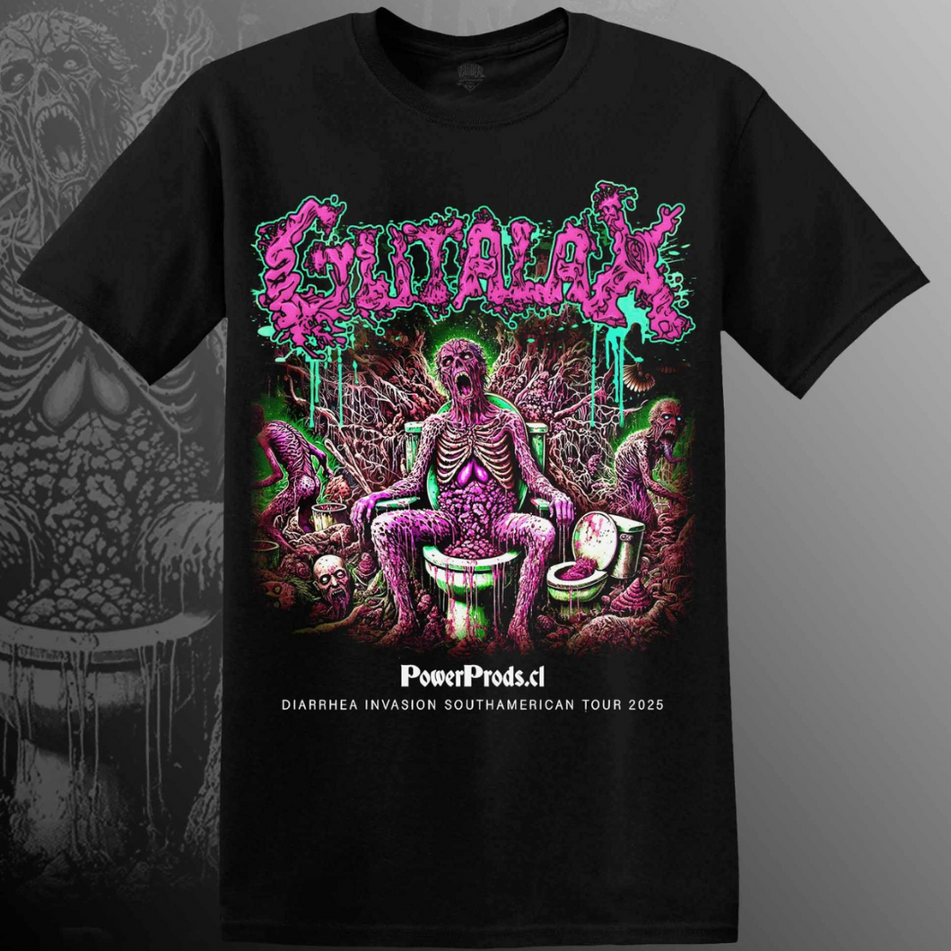 POLERA GUTALAX - DIARRHEA INVASION SOUTHAMERICAN TOUR CHILE 2025