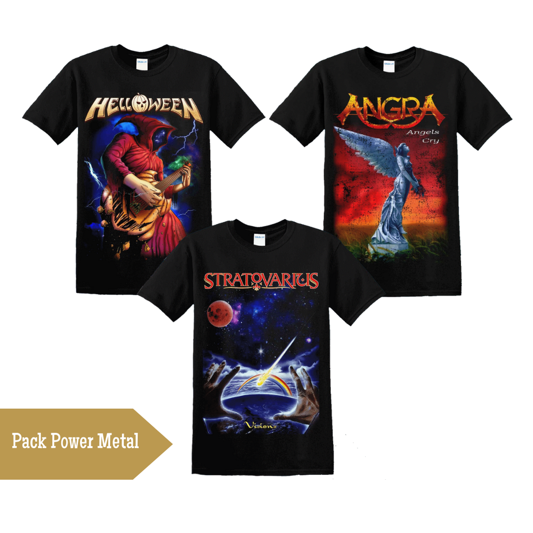 PACK POLERAS POWER METAL (MODELO 1)