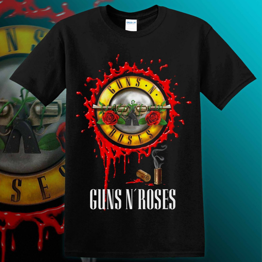 POLERA GUNS AND ROSES - LOGO (MODELO 1)