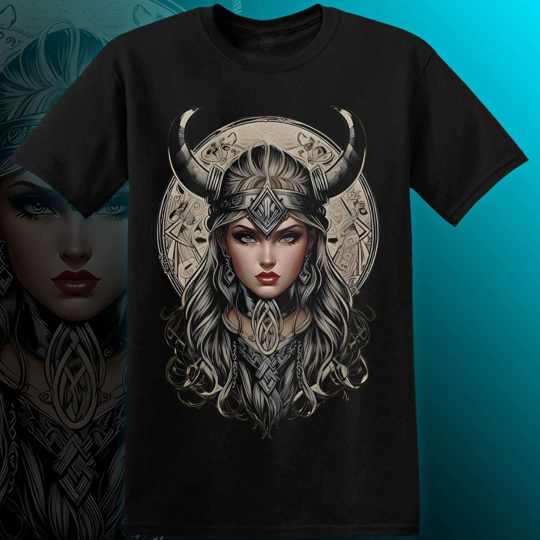 POLERA RETRO - DIOSA VIKINGA