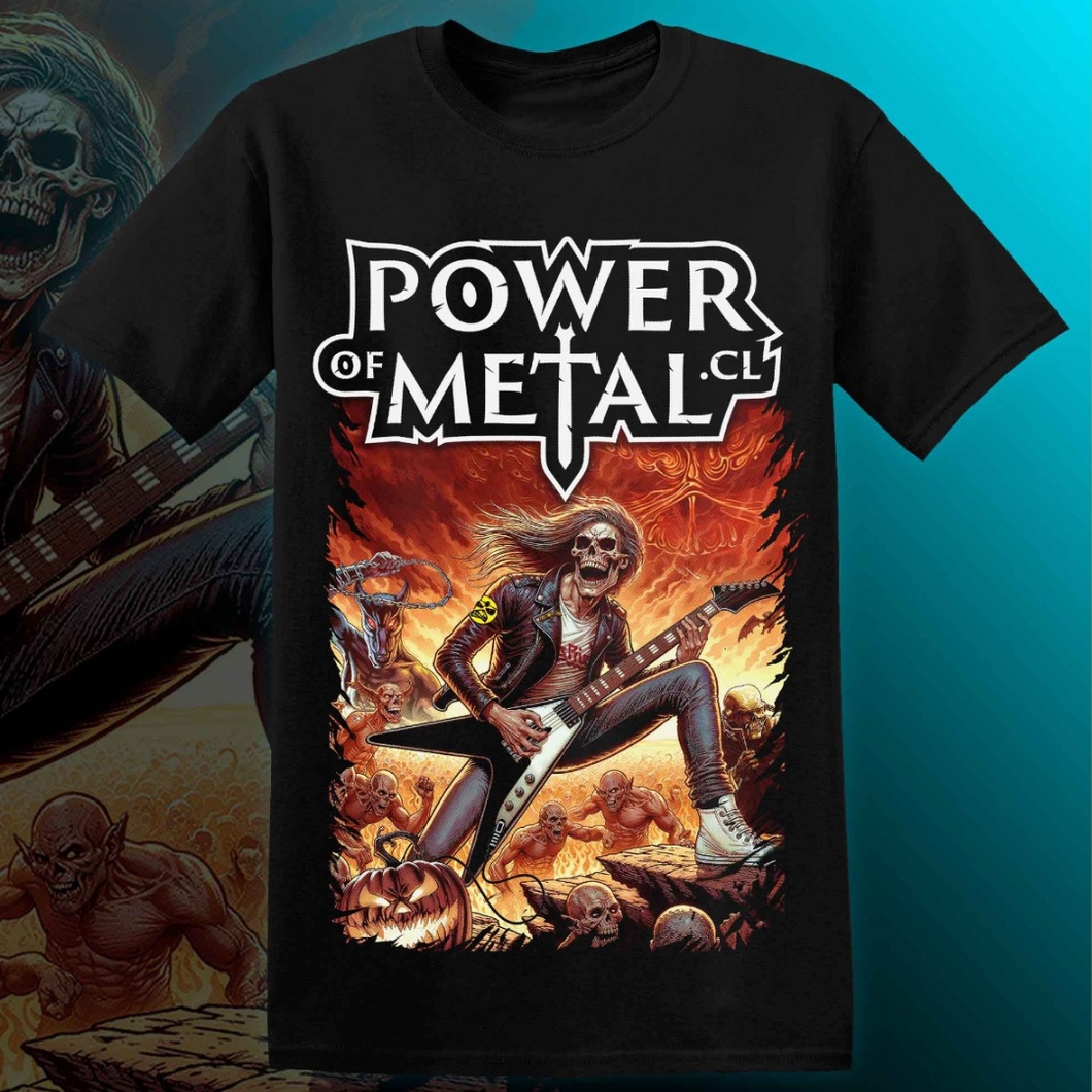 POLERA POWEROFMETAL.CL - EL PODCAST LIVE (MODELO 3)