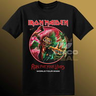 POLERA IRON MAIDEN - RUN FOR YOUR LIVES WORLD TOUR 2025 - 2026 (MODELO 4)
