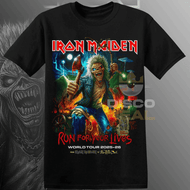 POLERA IRON MAIDEN - RUN FOR YOUR LIVES WORLD TOUR 2025 - 2026 (MODELO 3)