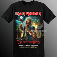 POLERA IRON MAIDEN - RUN FOR YOUR LIVES WORLD TOUR 2025 - 2026 (MODELO 1)