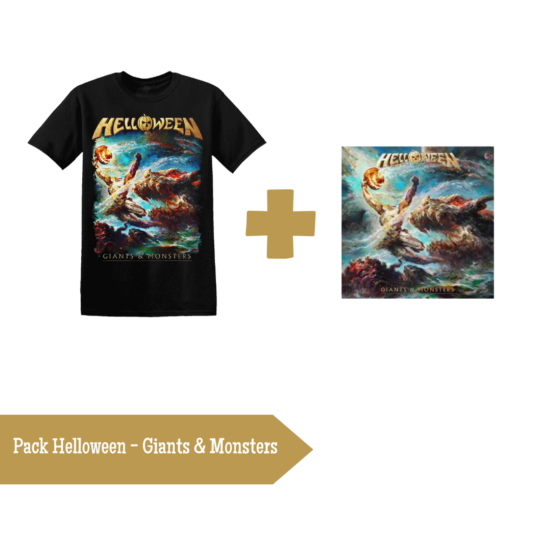 PACK HELLOWEEN GIANTS & MONSTERS - POLERA + CD