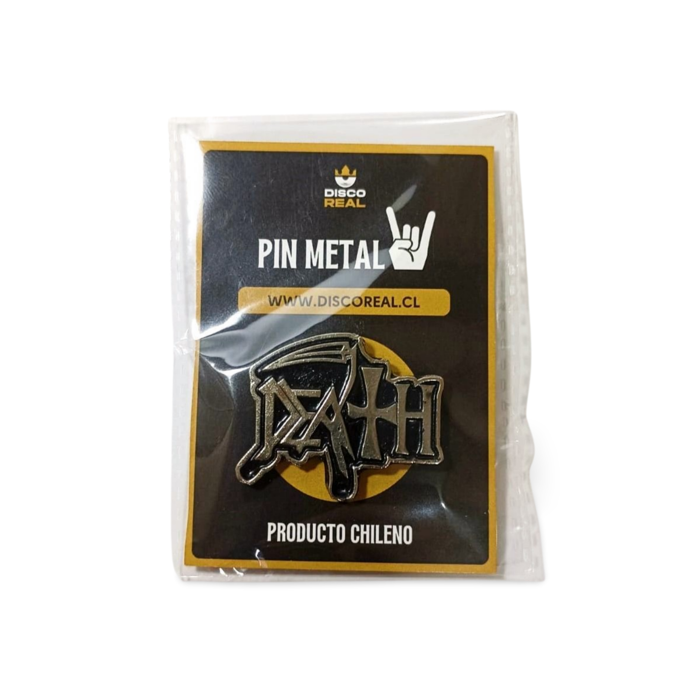 PIN METAL - DEATH LOGO