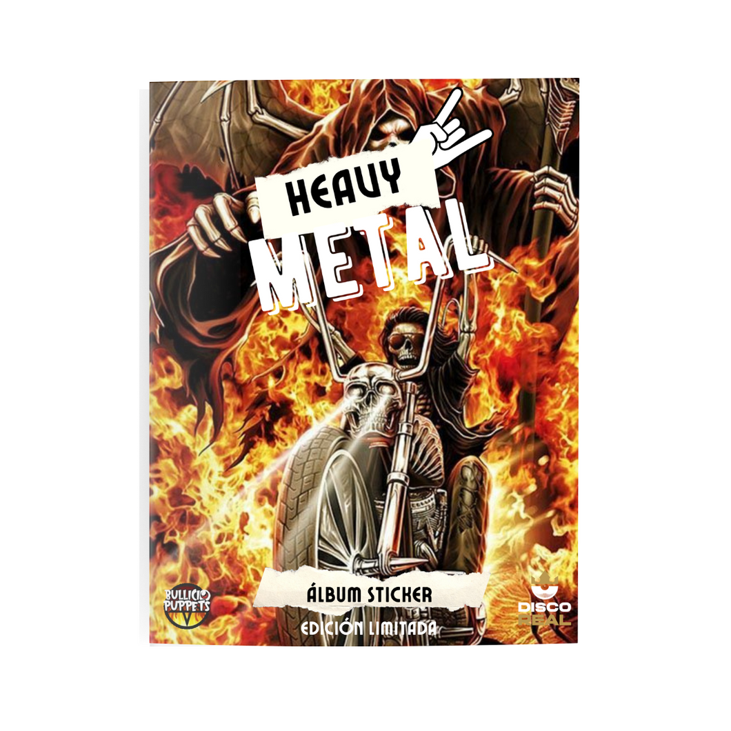 ÁLBUM STICKER - HEAVY METAL (ENVIO GRATIS)