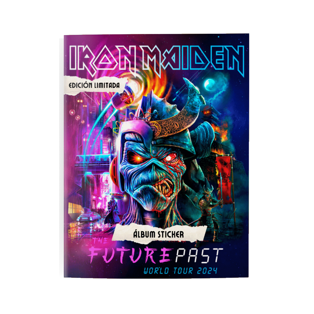 ÁLBUM STICKER - IRON MAIDEN FUTURE PAST WORLD TOUR