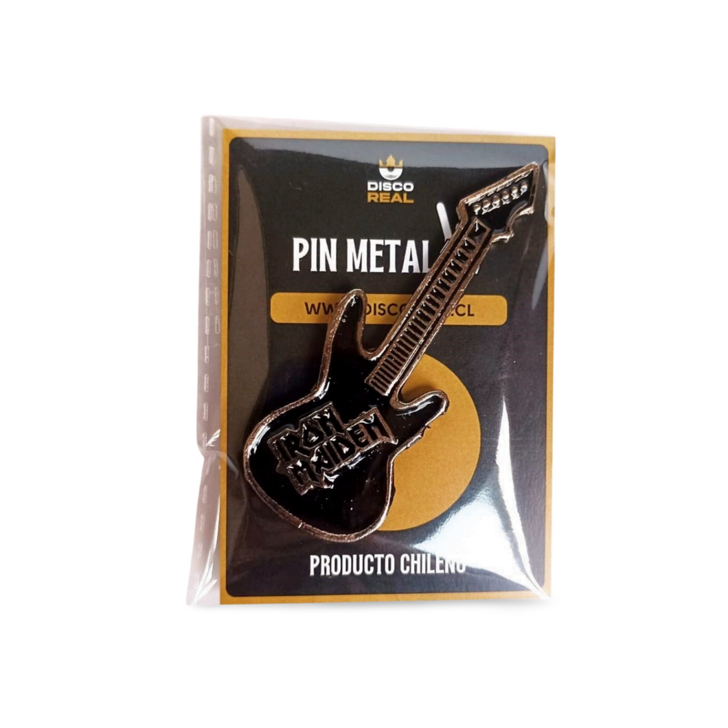 PIN METAL - IRON MAIDEN GUITARRA