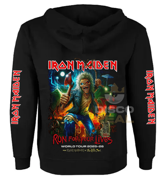 POLERON IRON MAIDEN - RUN FOR YOUR LIVES / TOUR 2025-2026 (MODELO 3)