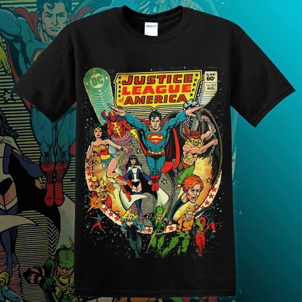POLERA RETRO - JUSTICE LEAGUE AMERICA