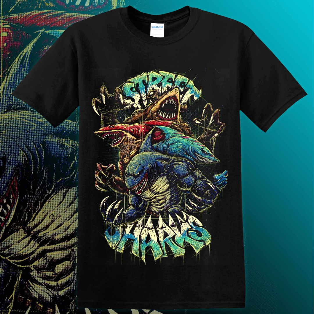 POLERA RETRO - STREET SHARKS