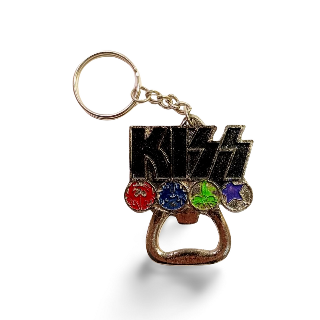 LLAVERO DESTAPADOR - KISS LOGO