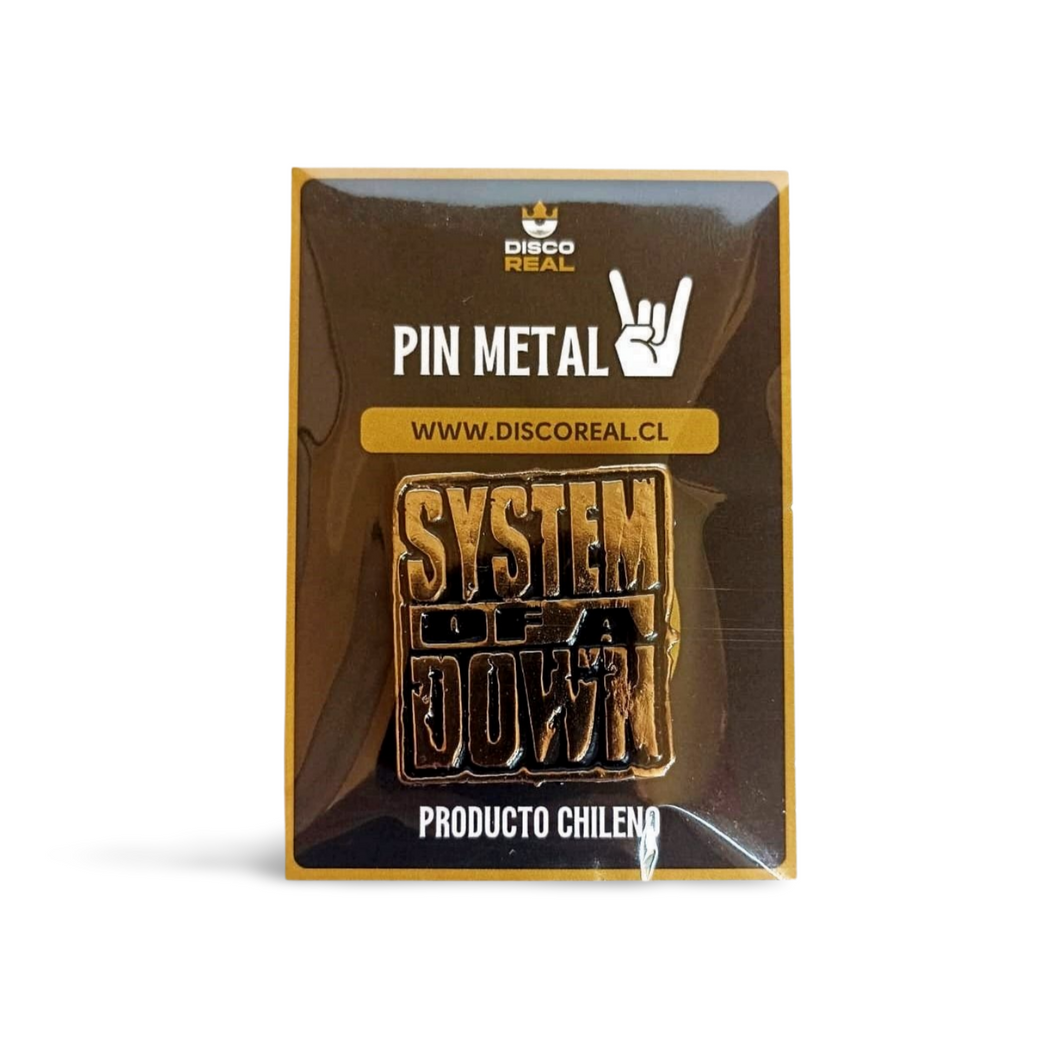 PIN METAL - SYSTEM OF A DOWN LOGO